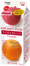 スジャータ SUPPLEMENT WATERライチ＆オレンジ Vitamin