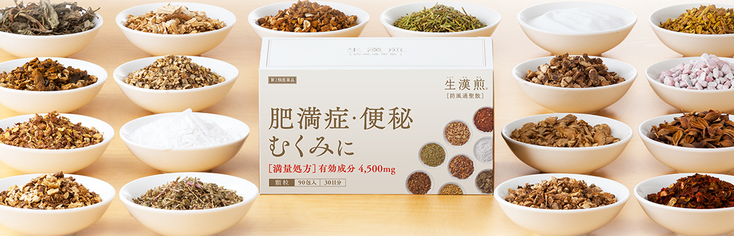 漢方の力で代謝を上げる 生漢煎 防風通聖散